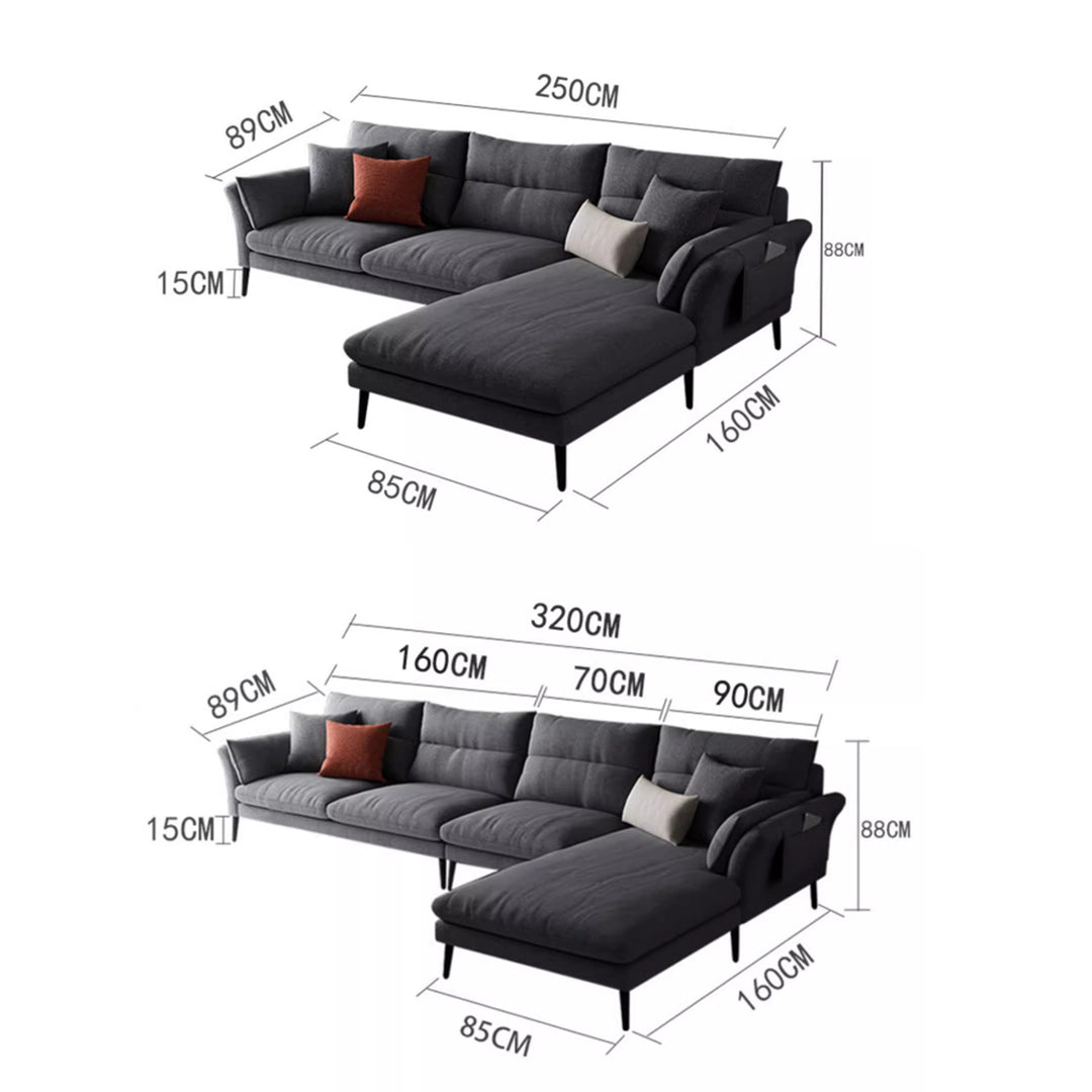 MAS-2157 Masdio Modern L Shape Sofa