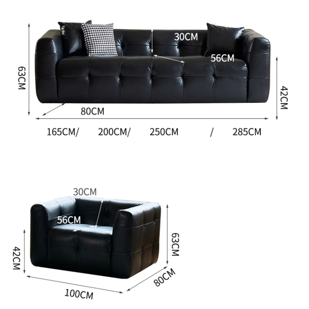 MAS-2130 Masdio Modern Leather Sofa