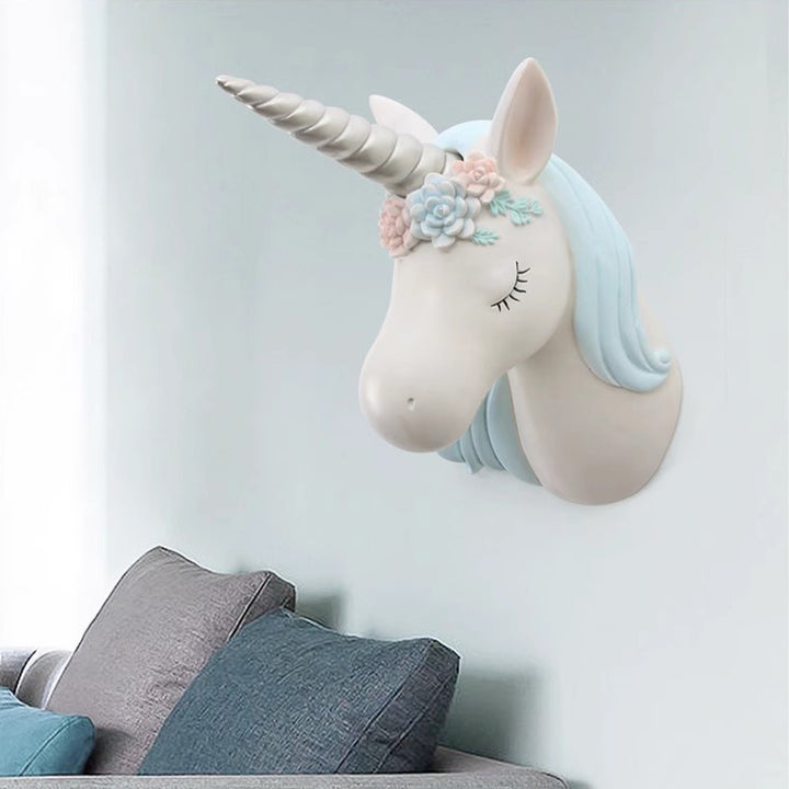 MAS-2011 Masdio Unicorn Wall Art Fauxidermy