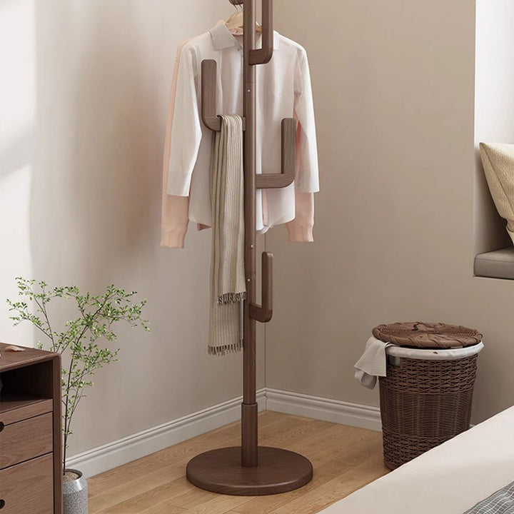 Chic Freestanding Wooden Coat Rack