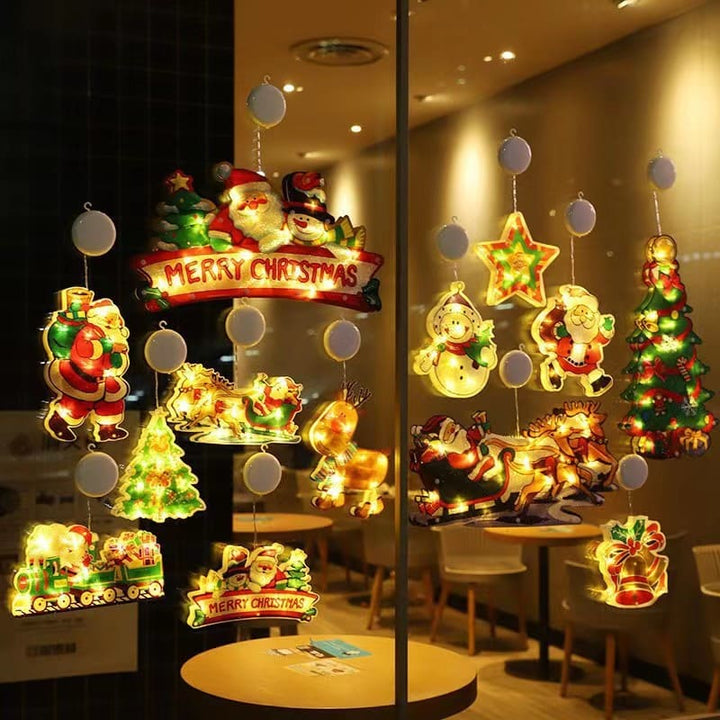 Christmas Window Hanging Lights