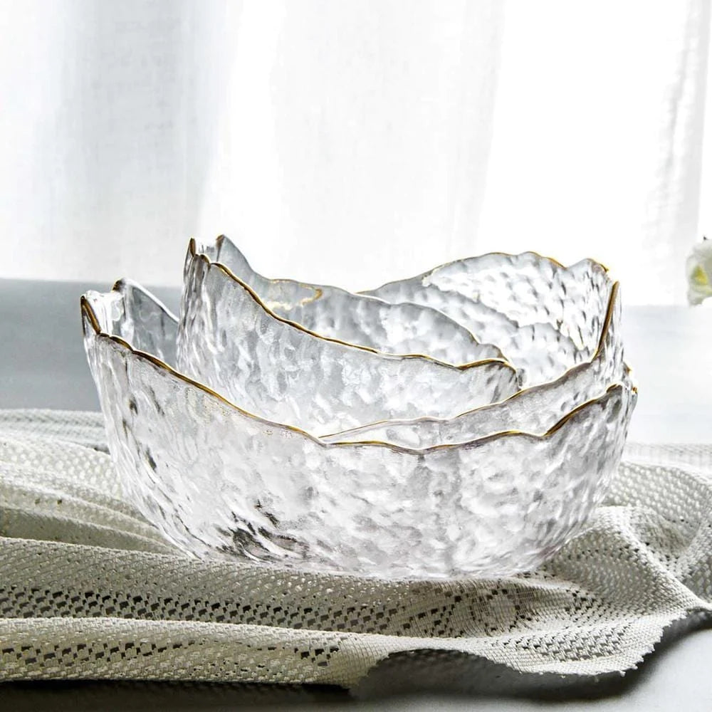 Class Glass Bowl (Set Of 3）