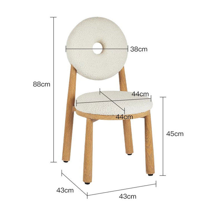 MAS-1399 Masdio Comfortable Solid Wood Dining Chairs