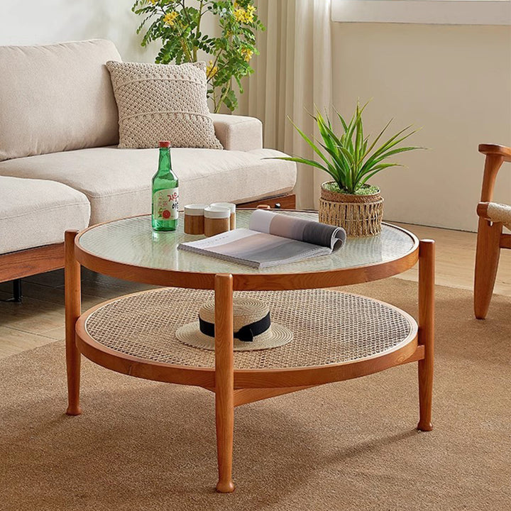 MAS-1257 Masdio Crafted Round Side Tables Set Present Them