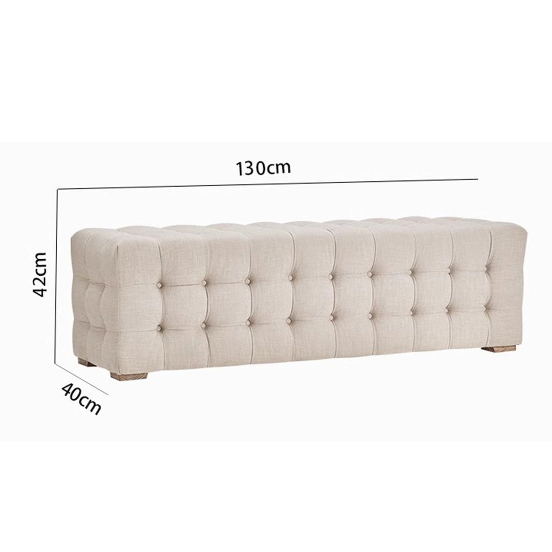 MAS-1237 Madio Elegant Upholstered Bench-Ottoman