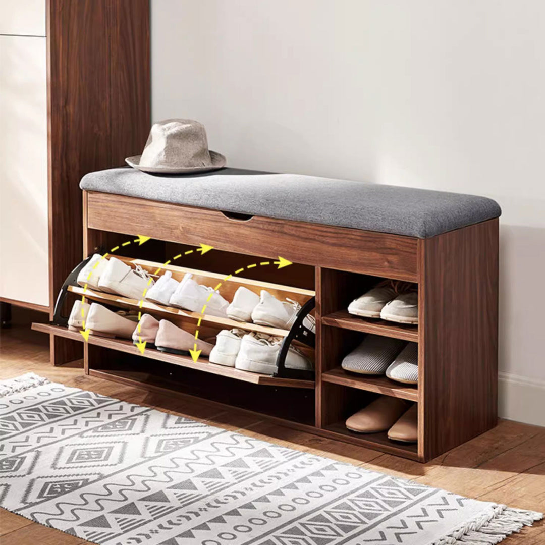 Entryway Shoe Storage Bench Present Them