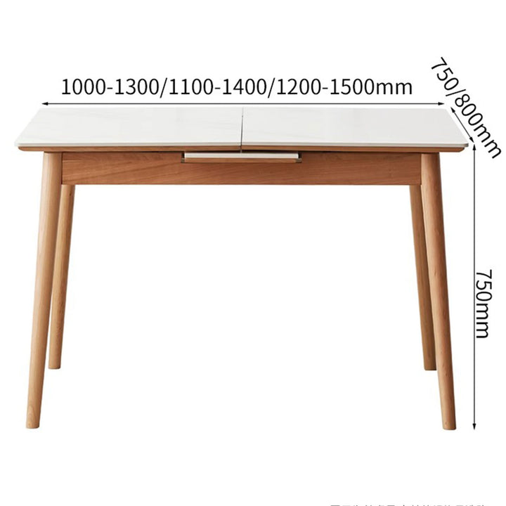 Extendable Solid Wood Dining Table