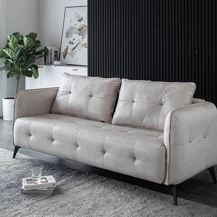 MAS-1599 Masdio Faux Leather Square Arm Sofa