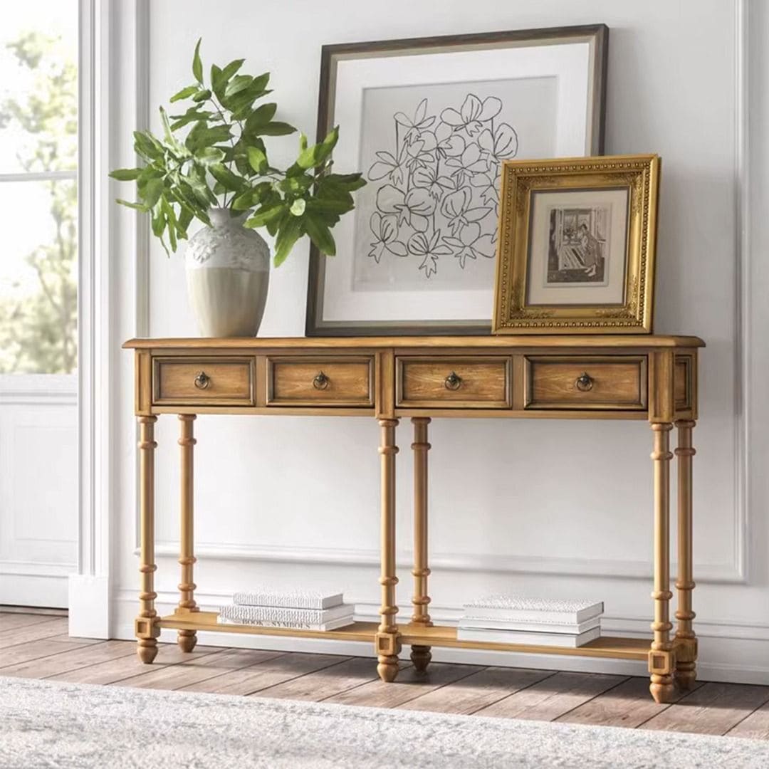 French Country-Inspired Belichick Console Table