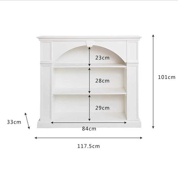 MAS-1330 Masdio French White Wooden Console Table