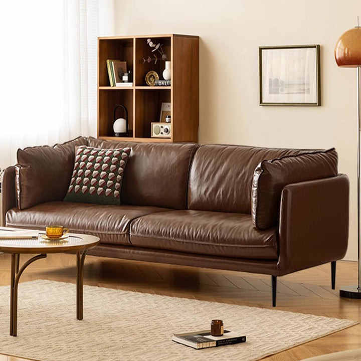 Luxurious Genuine Leather Sofa Present Them