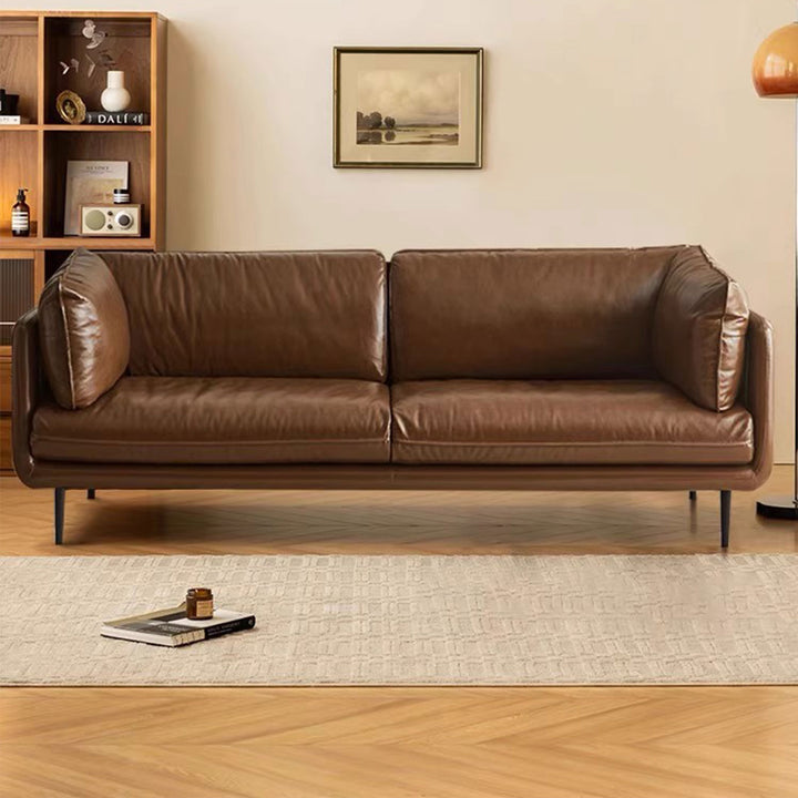 Luxurious Genuine Leather Sofa Present Them