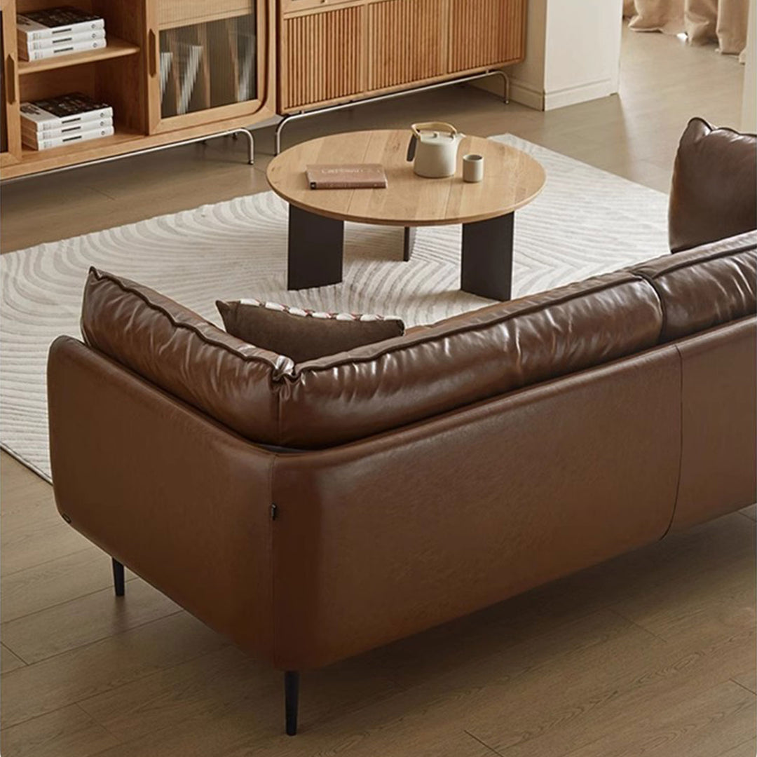 Luxurious Genuine Leather Sofa Present Them