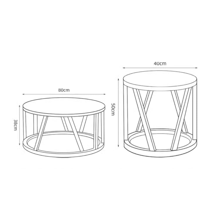 MAS-2227 Masdio MACO Rustic Solid Wood Coffee Table