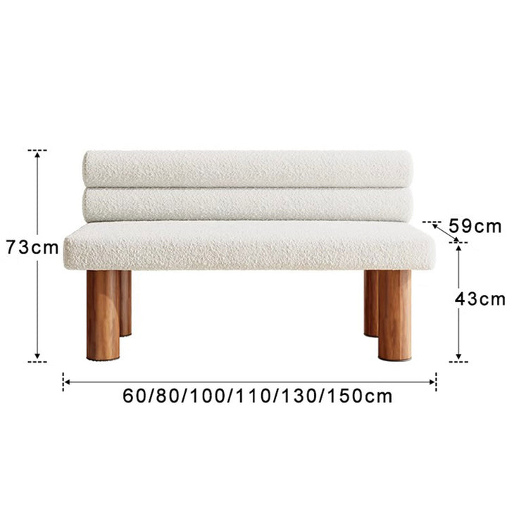 MAS-1595 Masdio Modern Boucle Bench