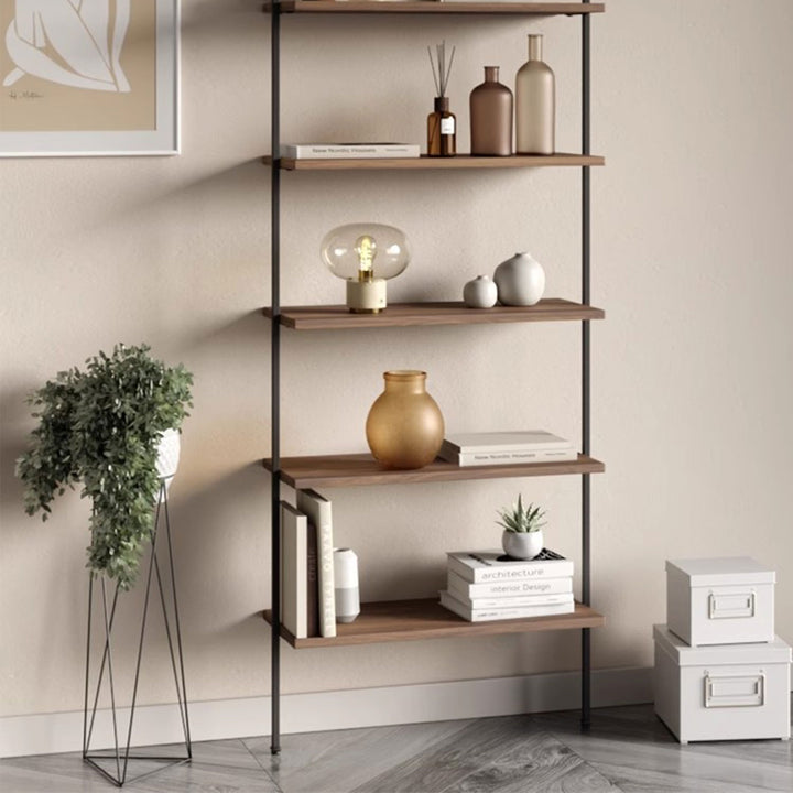 MAS-1711 Masdio Wall Mount Industrial Solid Wood Display Shelf