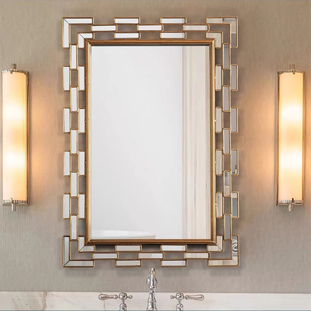 MAS-1767 Masdio Rectangle Metal Wall Mirror