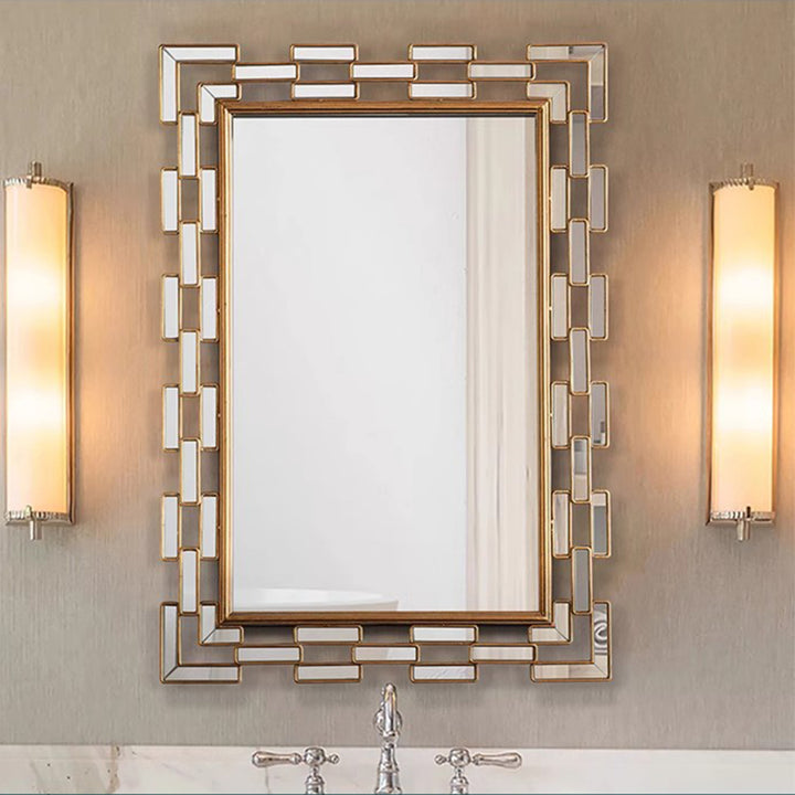 MAS-1767 Masdio Rectangle Metal Wall Mirror