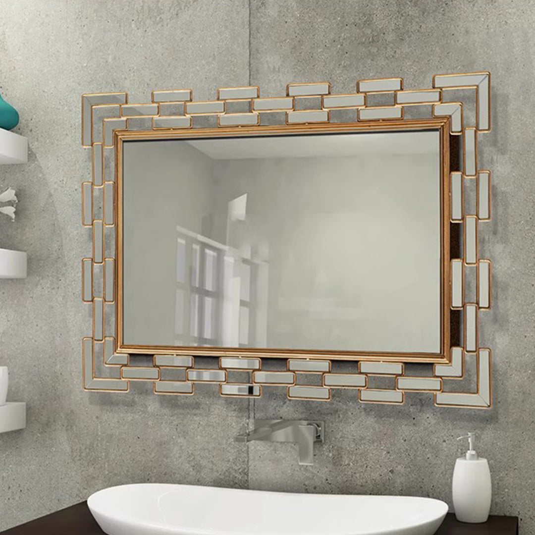 MAS-1767 Masdio Rectangle Metal Wall Mirror