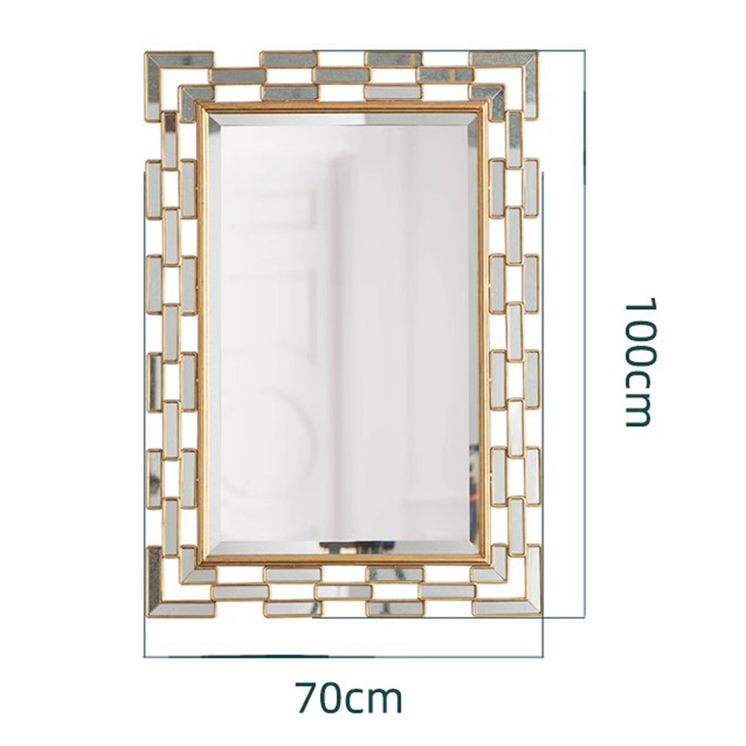 MAS-1767 Masdio Rectangle Metal Wall Mirror