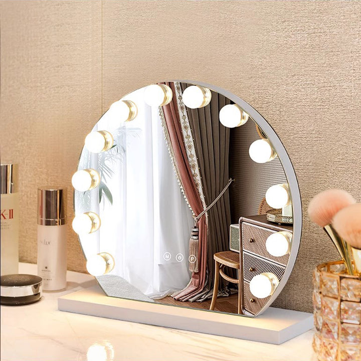 MAS-1768 Masdio Round Wood Dresser Mirror Masdio