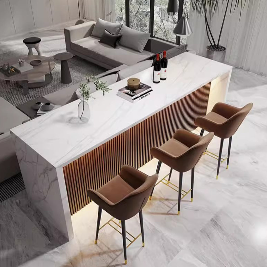 MAS-1799 Masdio Modern Marble Kitchen Island  Bar Table