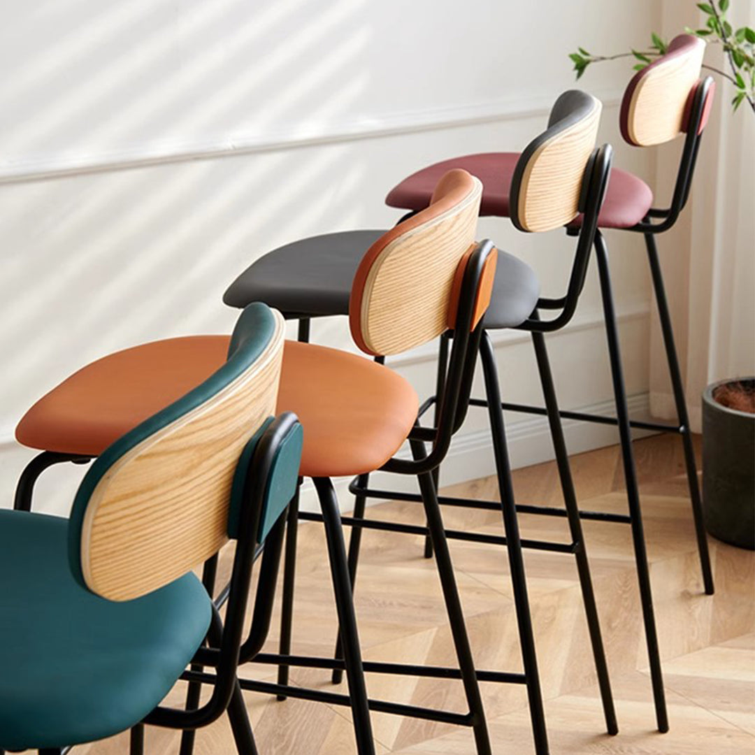 MAS-1801 Masdio Modern Leather Bar Stool Masdio