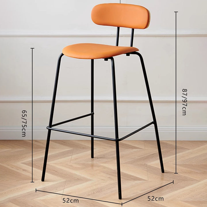 MAS-1801 Masdio Modern Leather Bar Stool