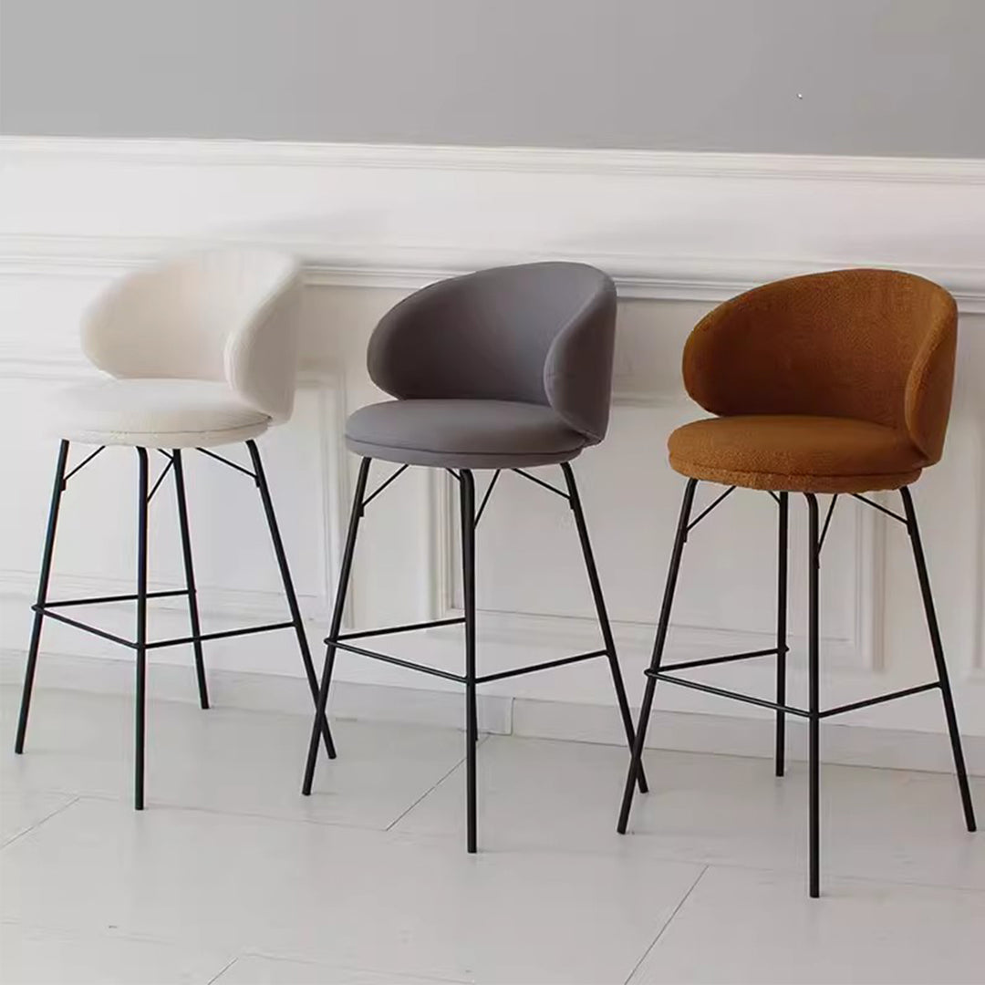 MAS-1811 Masdio Modern Boucle Bar Stool Masdio