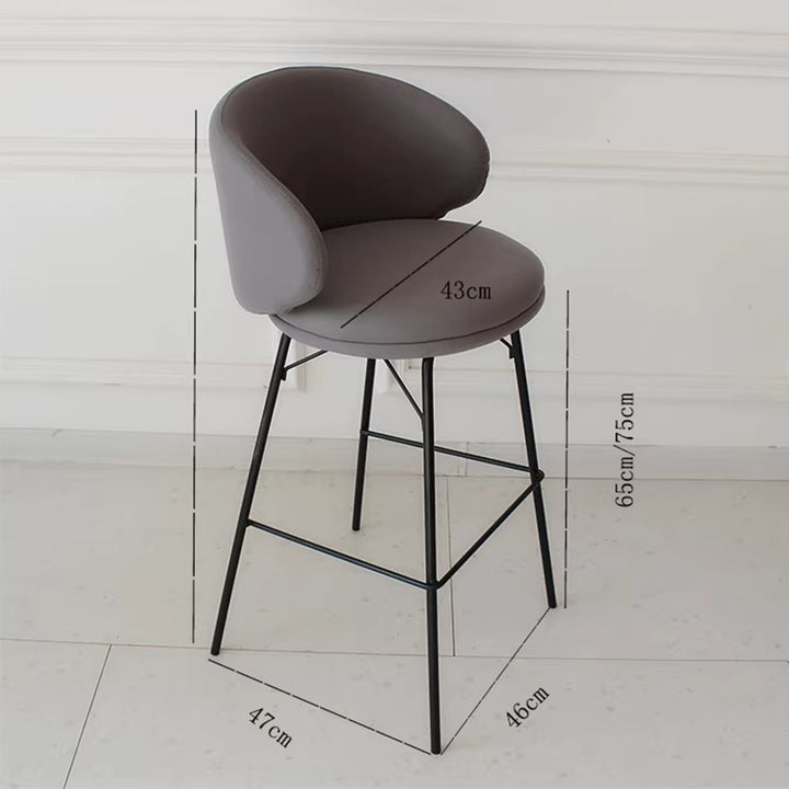 MAS-1811 Masdio Modern Boucle Bar Stool