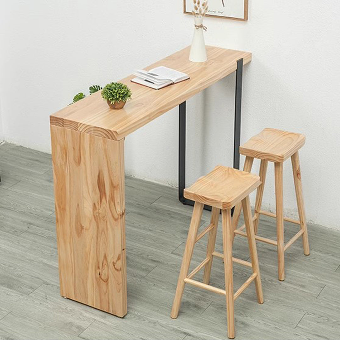 MAS-1812 Masdio Modern Industrial Solid Wood Tall Bar Table & Stool