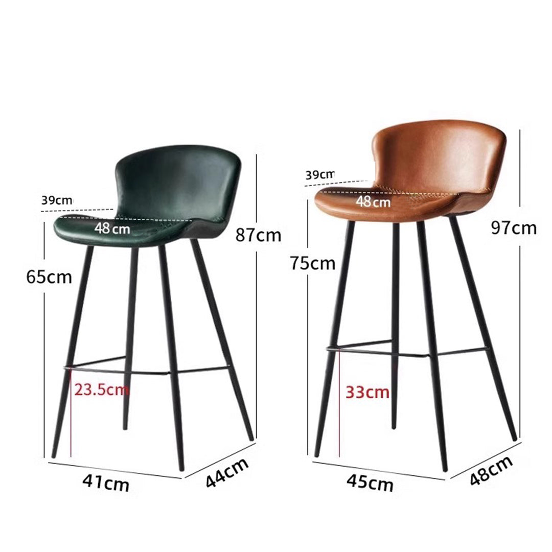 MAS-1817 Masdio Modern Leather Bar Stool