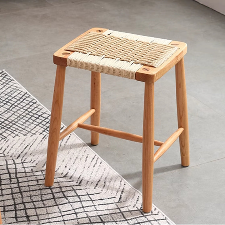 MAS-1820 Masdio Japandi Solid Wood Bar Stool