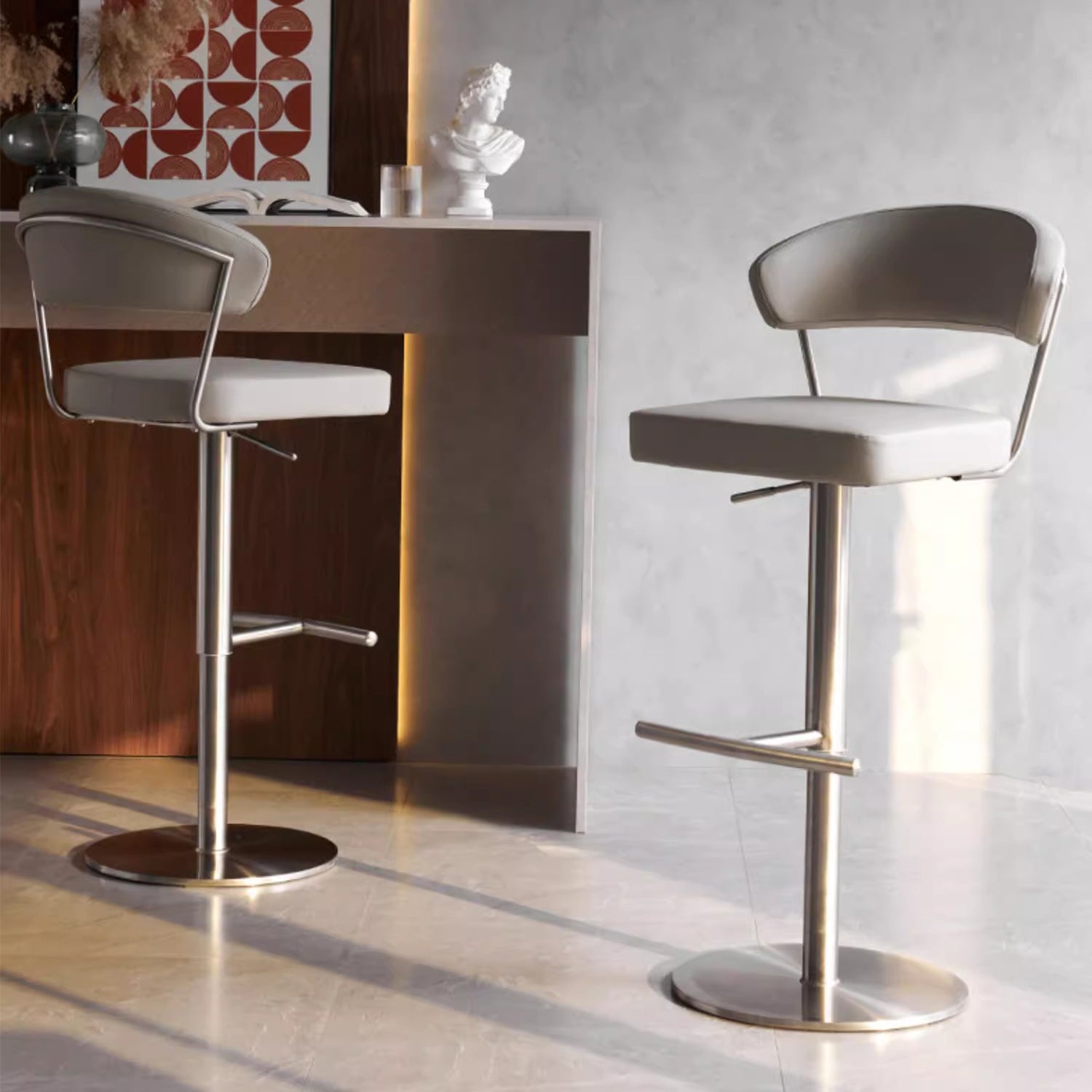 MAS-1826 Masdio Modern Swivel Bar Stool