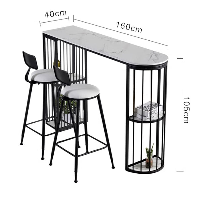 MAS-1828 Masdio Modern Marble Bar Table