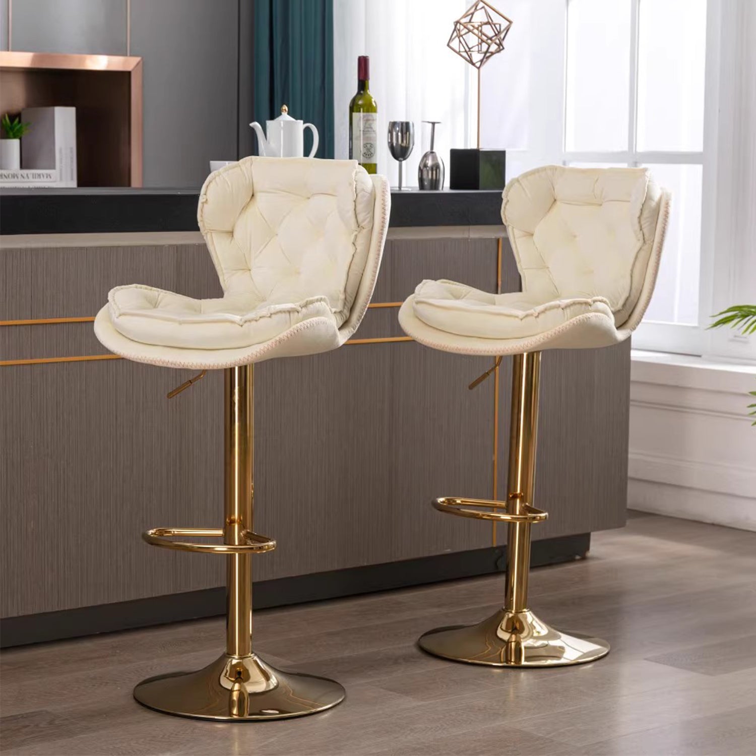 MAS-1829 Masdio Victorian Swivel Bar Stool