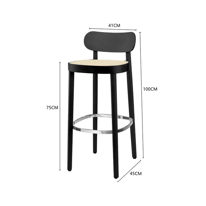 MAS-1830 Masdio Modern Rattan Bar Stool