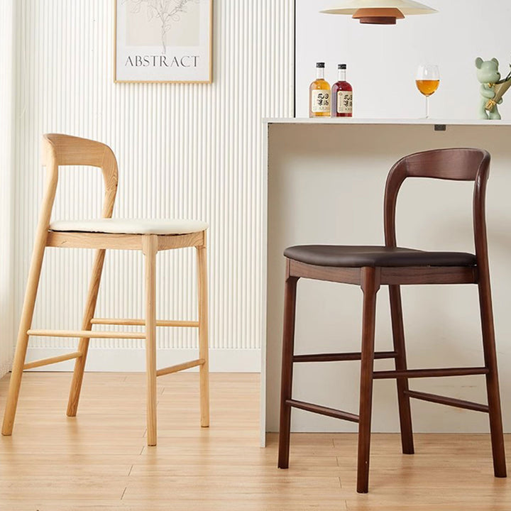 MAS-1844 Masdio Modern Solid Wood Bar Stool