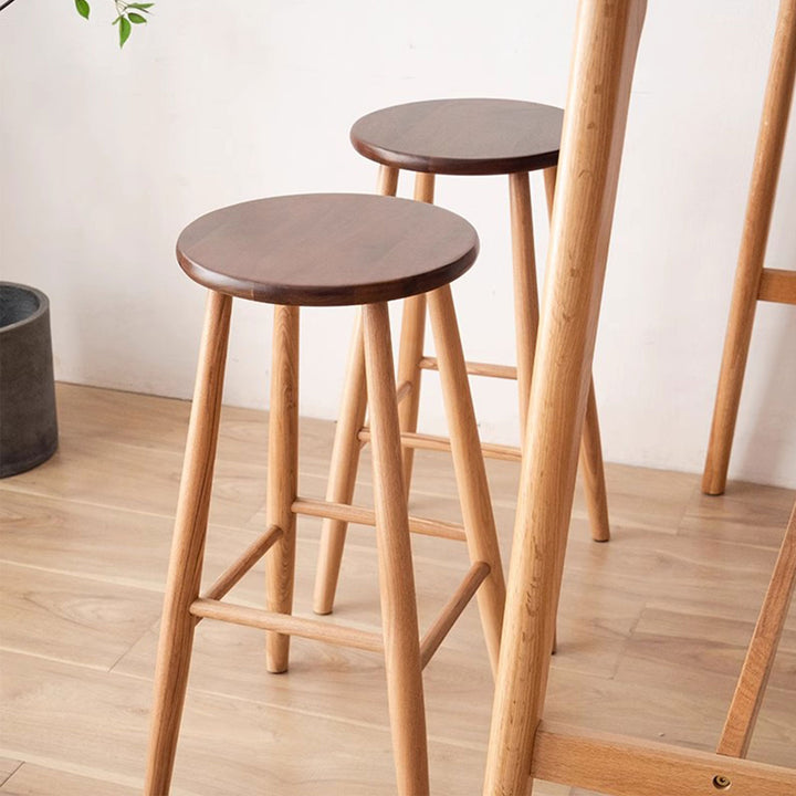 MAS-1847 Masdio Rustic Solid Wood Bar Stool