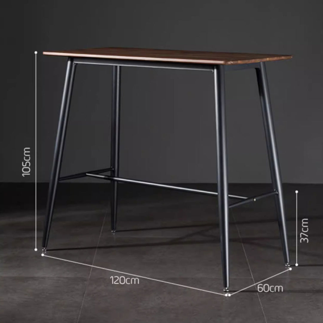 MAS-1852 Masdio Industrial Solid Wood Bar Table