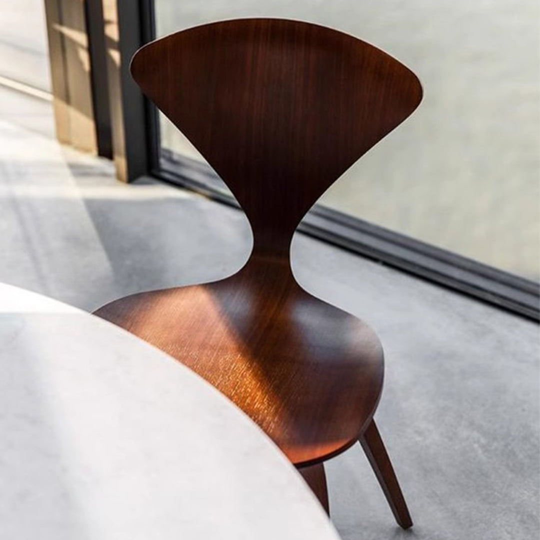 MAS-1876 Masdio Postmodern Walnut Dining/Bar Chair