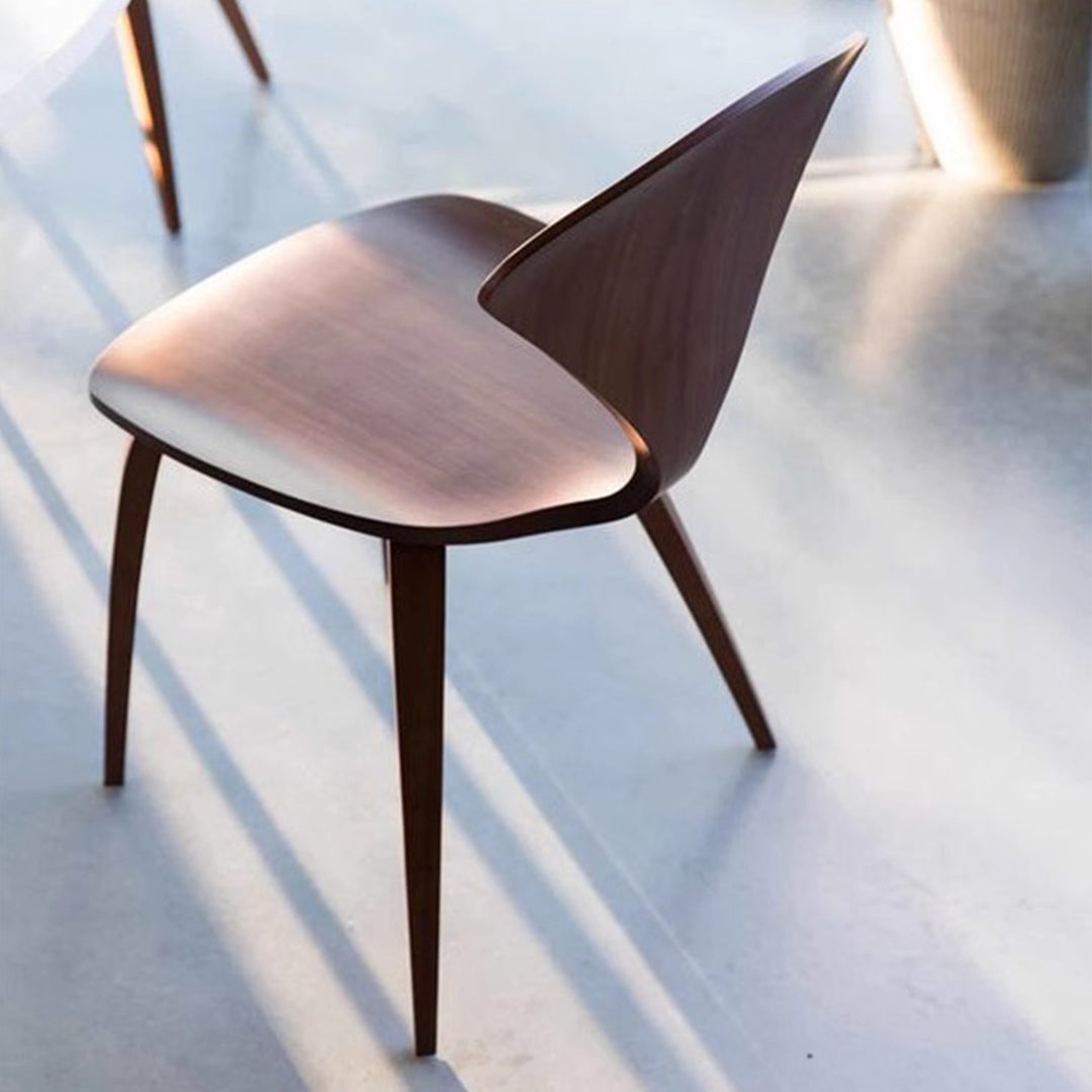 MAS-1876 Masdio Postmodern Walnut Dining/Bar Chair