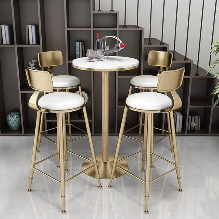 MAS-1883 Masdio Modern Marble Bar Table & Chairs