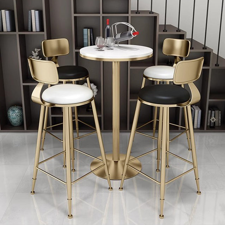 MAS-1883 Masdio Modern Marble Bar Table & Chairs