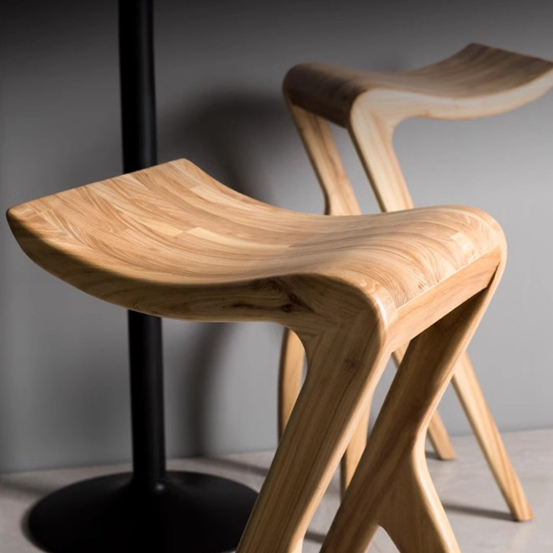 MAS-1895 Masdio Modern Solid Wood Bar Stool