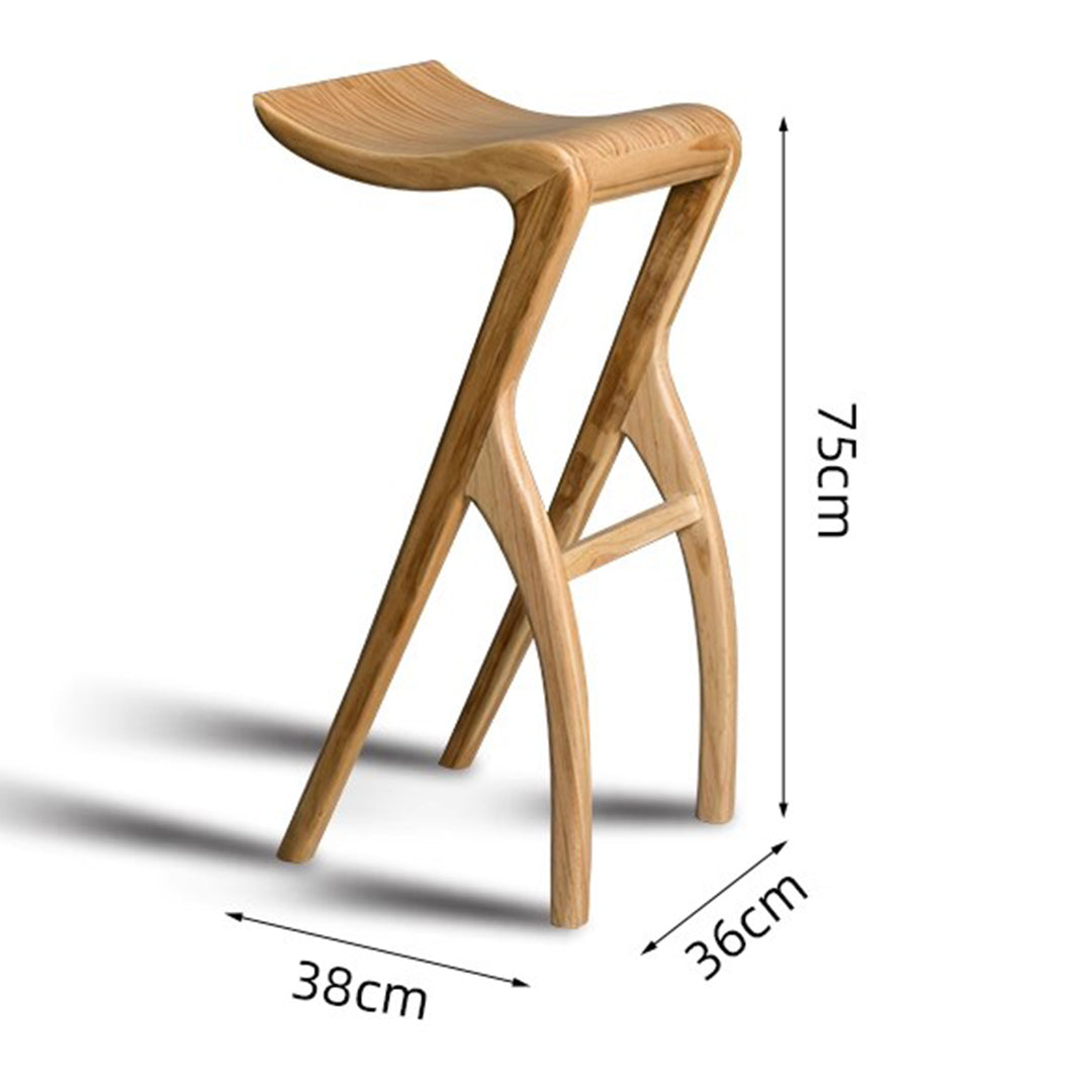 MAS-1895 Masdio Modern Solid Wood Bar Stool Masdio