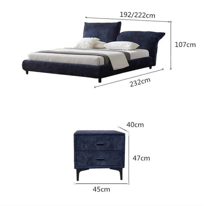 MAS-1898 Masdio Modern Velvet Bedframe