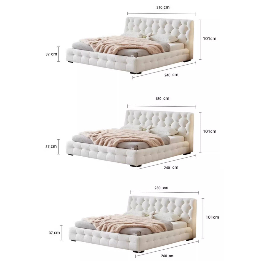 MAS-1911 Masdio Modern Boucle Bedframe