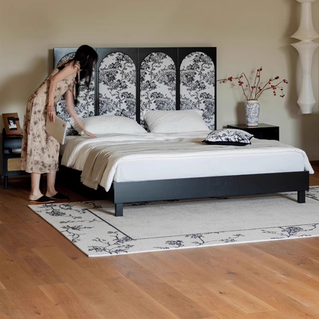 MAS-1913 Masdio Oriental Solid Wood Bedframe