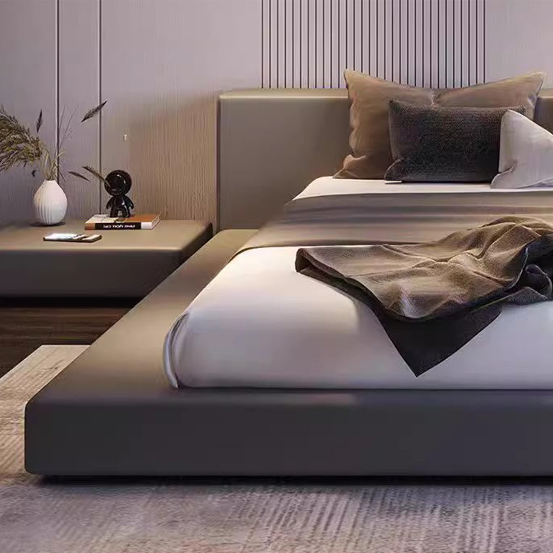 MAS-1924 Masdio Modern Leathaire Platform Bedframe